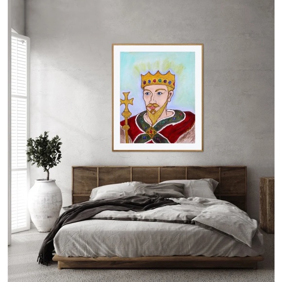 King William Book Forget-Me-Not Faery Tale Illustration Art Print Oil Painting - Picture 4 of 10